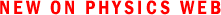 NEW ON PHYSICS WEB